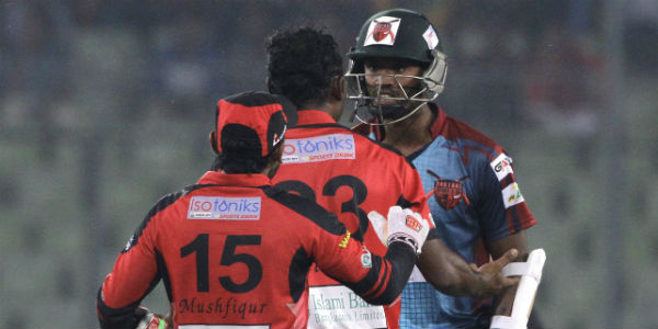 shahid and al amin mess in barisal vs sylhet match