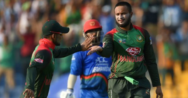 shakib takes three wickets against afghanistan