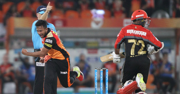 shakib takes two wickets and scored 35 against rcb