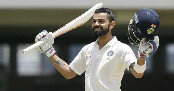 virat creates history by his first double century in test cricket