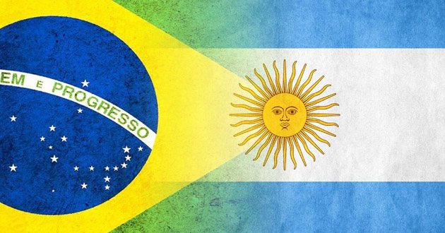 argentina brasil flag