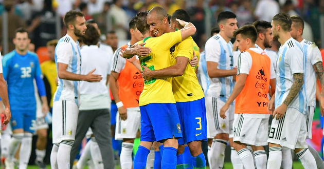 brazil celebrating a victory