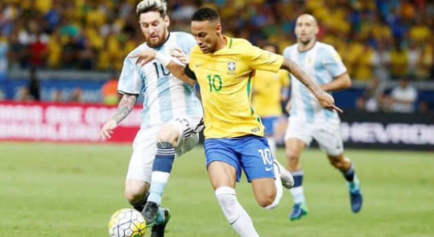 brazil vs argentina messi neymar