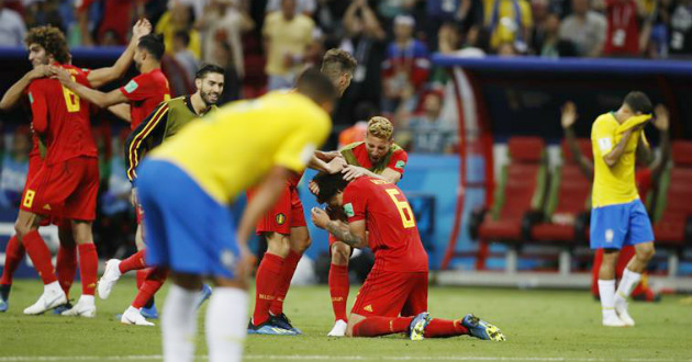 brazil vs belgium russia world cup match