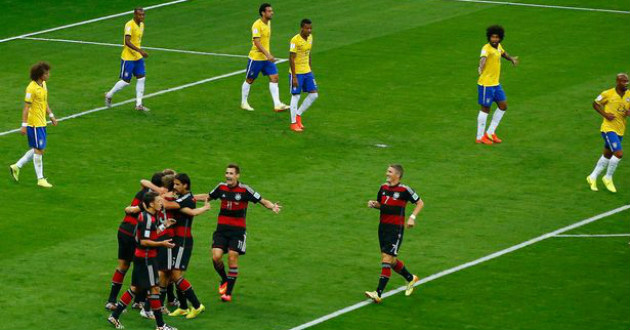 brazil vs germany 7 goal in world cup