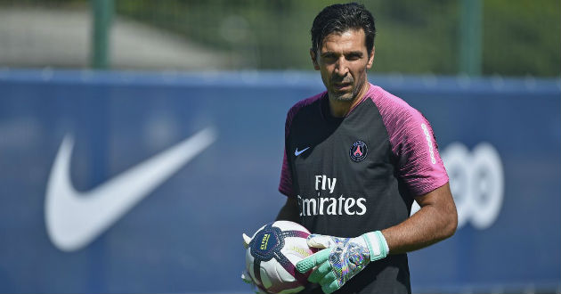 buffon practices for psg