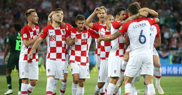 croatia celebrating an own goal