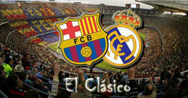 logo barcelona and real madrid