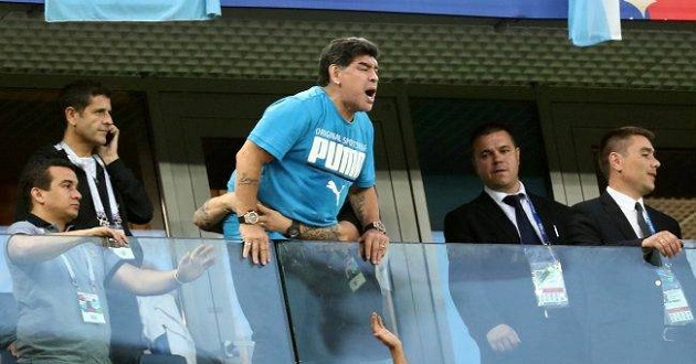 maradona in russia world cup