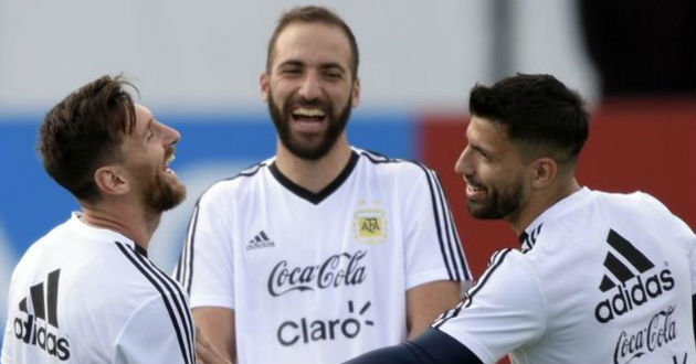messi and co practice for argentina
