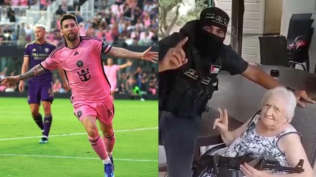 messi was the reason why this elderly lady was not kidnapped by hamas