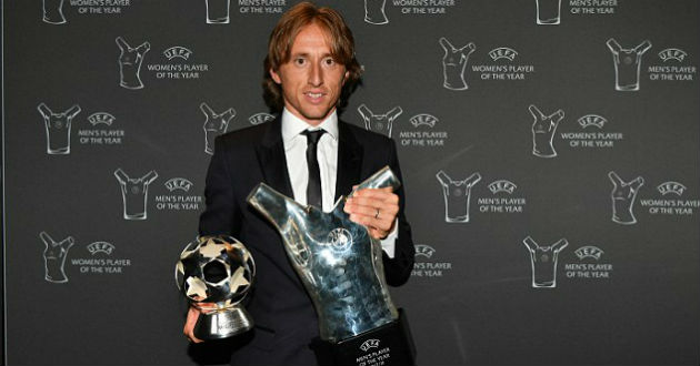 modric has been voted as uefa best player of the year