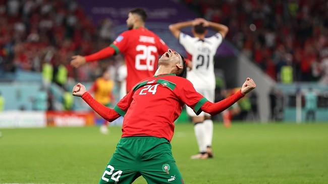morocco celebrate vs portugal