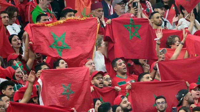 morocco fans honour their team