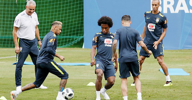 neymar practice brazil