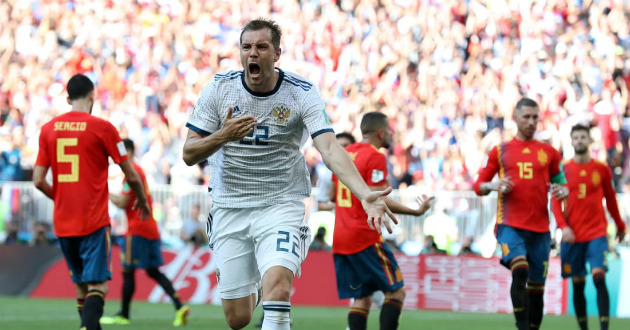 russia on to last eight of russia world cup beating spain