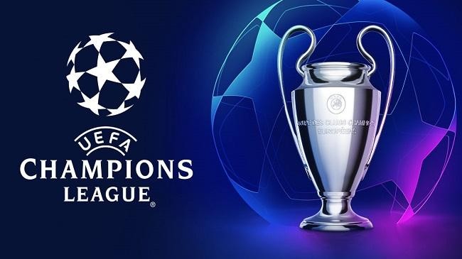 ucl logo and trophy