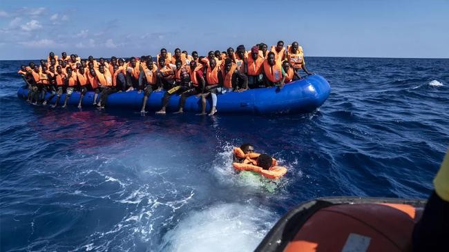 178 migrants of different 14 nationalities are rescued by the spanish ngo open arms in international waters