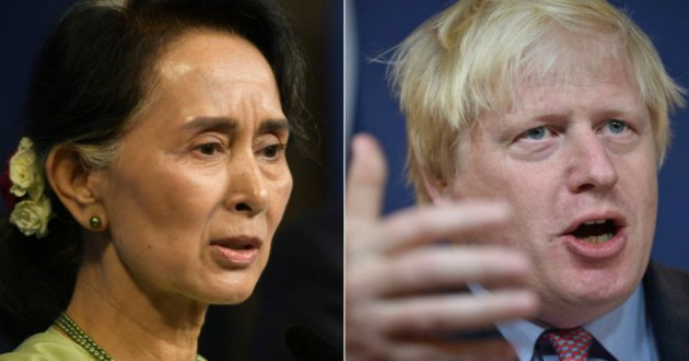 Boris Johnson Aung San Suu Kyi