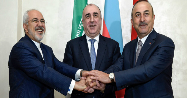 Foreign ministers of Iran Turkey and Azerbaijan
