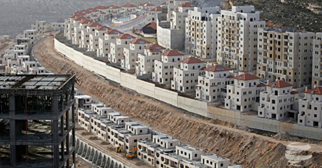 Israeli settlements on Palestinian land