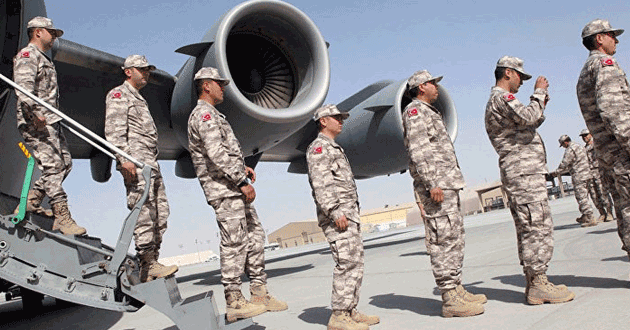 Turkish troops military base in Doha Qatar