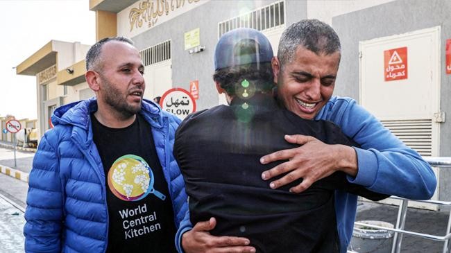 a funeral was held in rafah for palestinian saif abu taha a staff member of world central kitchen