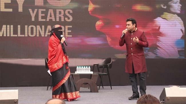 a r rahman with daughter