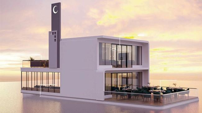 artists impression of the worlds first underwater mosque