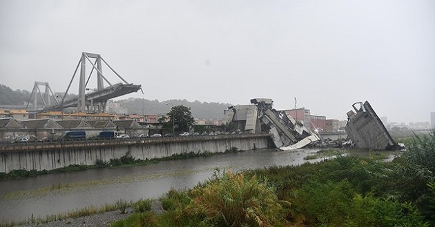 bridge collapse in Italy