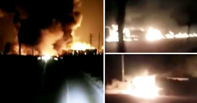 chemical explosion in china factory