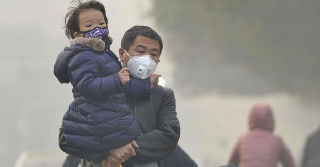 children in pollution