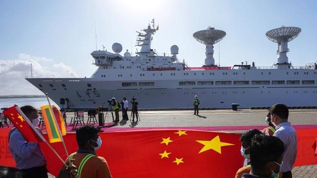 chinese spy ship at hambantota