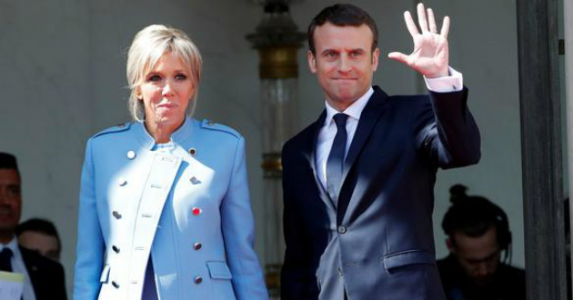 emanuel macron and his wife