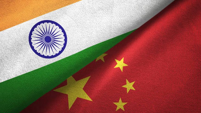 flag iindia and china