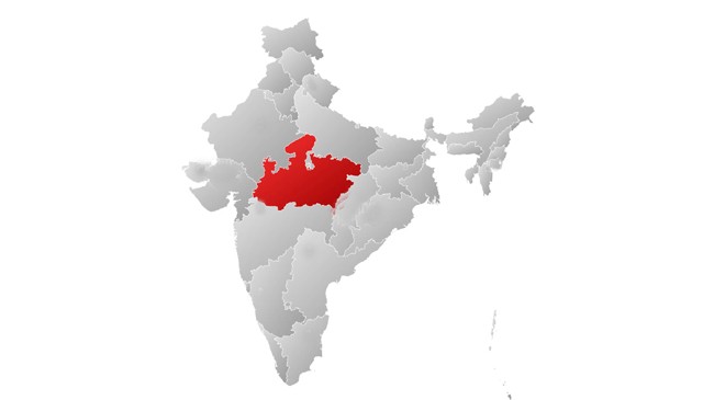 india mp map