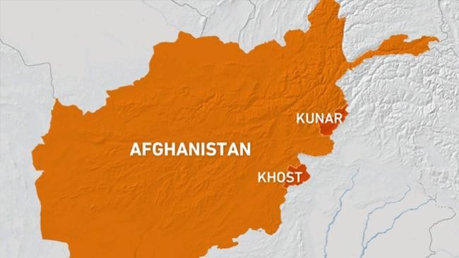 map afghanistan kunar khost