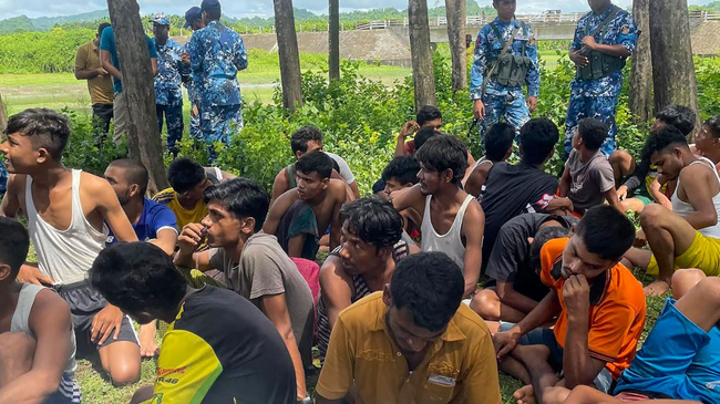 myanmar arrests 112 rohingya