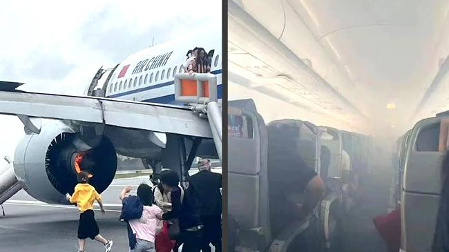 nine hurt as air china plane makes emergency landing in singapore