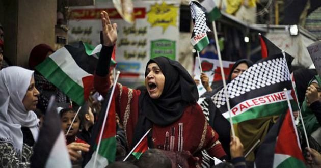 palestine strike against trump