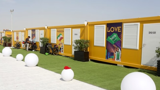 qatar donates world cup mobile homes
