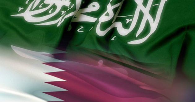 saudi and qatar flag
