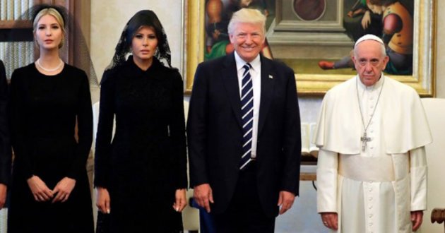 trump and pope