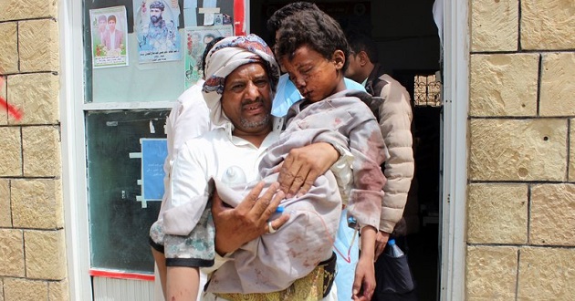 yemen airstrike children nine