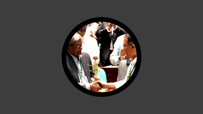 নবনির্বাচিত রাষ্ট্রপতিকে প্রধানমন্ত্রীর ফুলেল শুভেচ্ছা