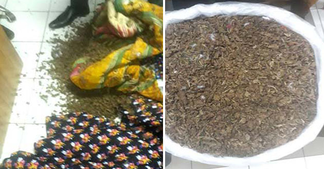 6 kg of cannabis mixed with toshok