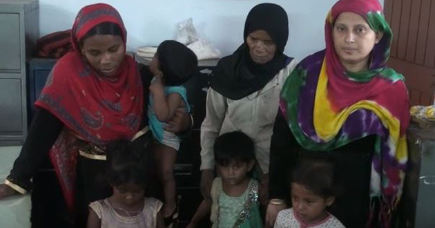 7 rohingya women children detained