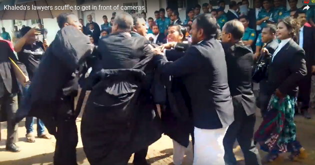 Clash between BNP backed lawyers