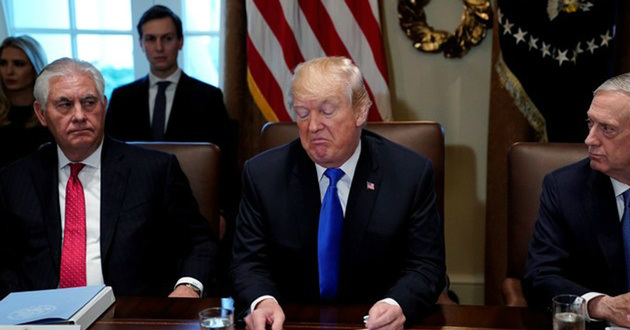 Donald Trump upset look