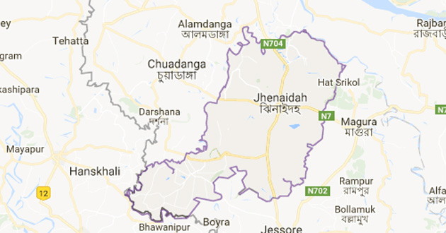 Jhenaidah map